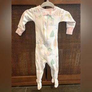TBBC Sleigh Bells and Pastels Baby 0-3 Girl Pajamas